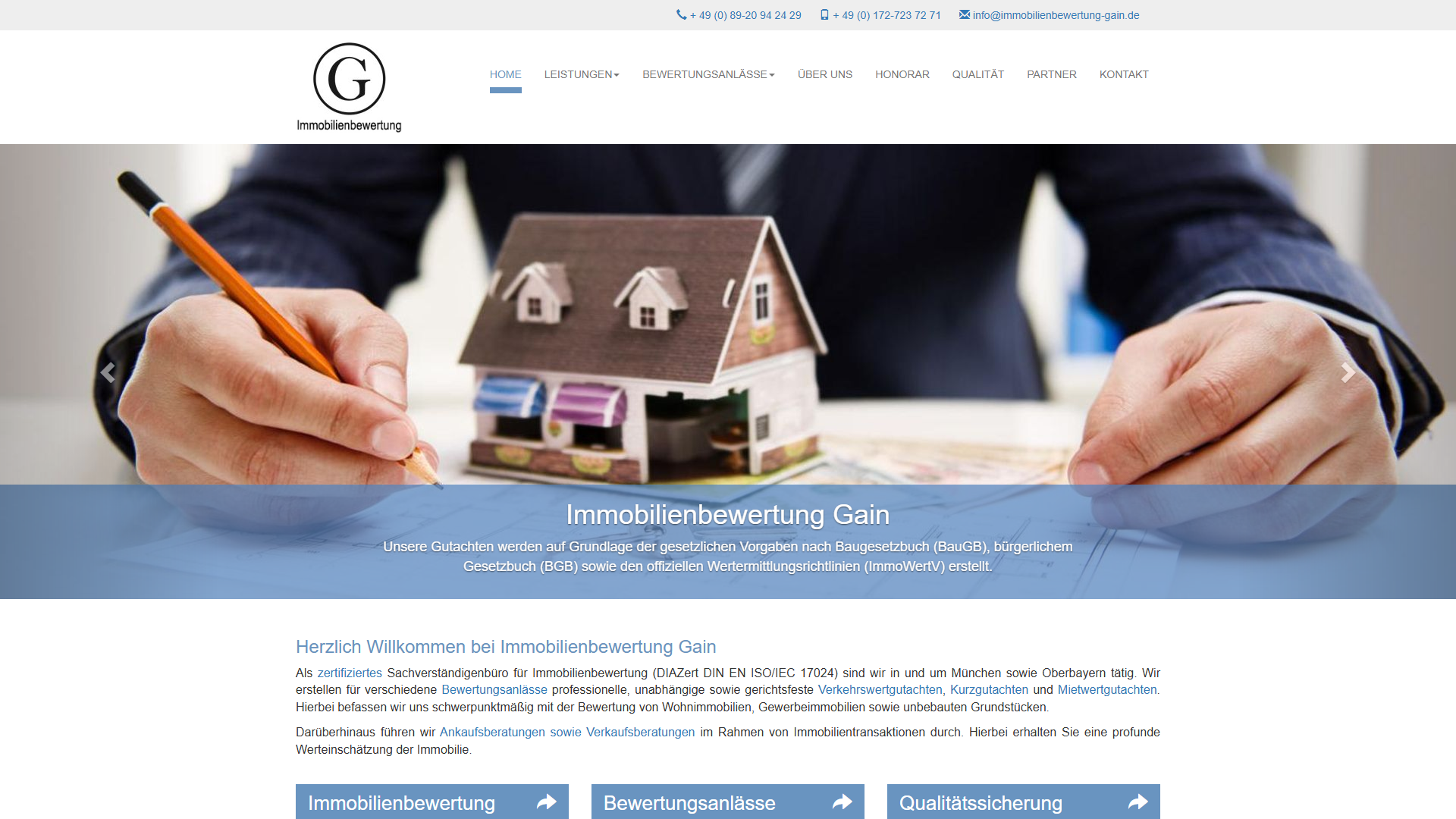 Immobilienbewertung Gain Immobilienbewertung München