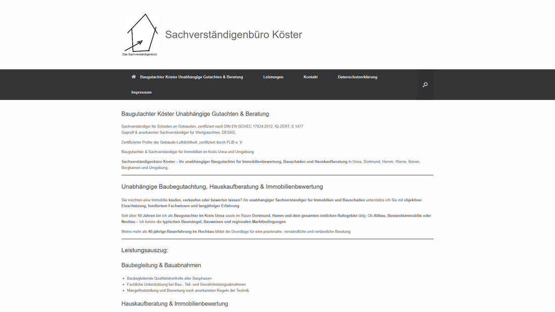 Sachverständigenbüro Köster Immobiliengutachter Dortmund