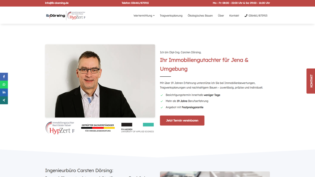 Carsten Dörsing Immobiliengutachter Immobilienbewertung Erfurt