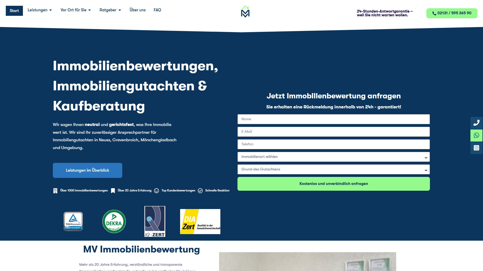 MV Immobilienbewertung Immobilienbewertung Mönchengladbach