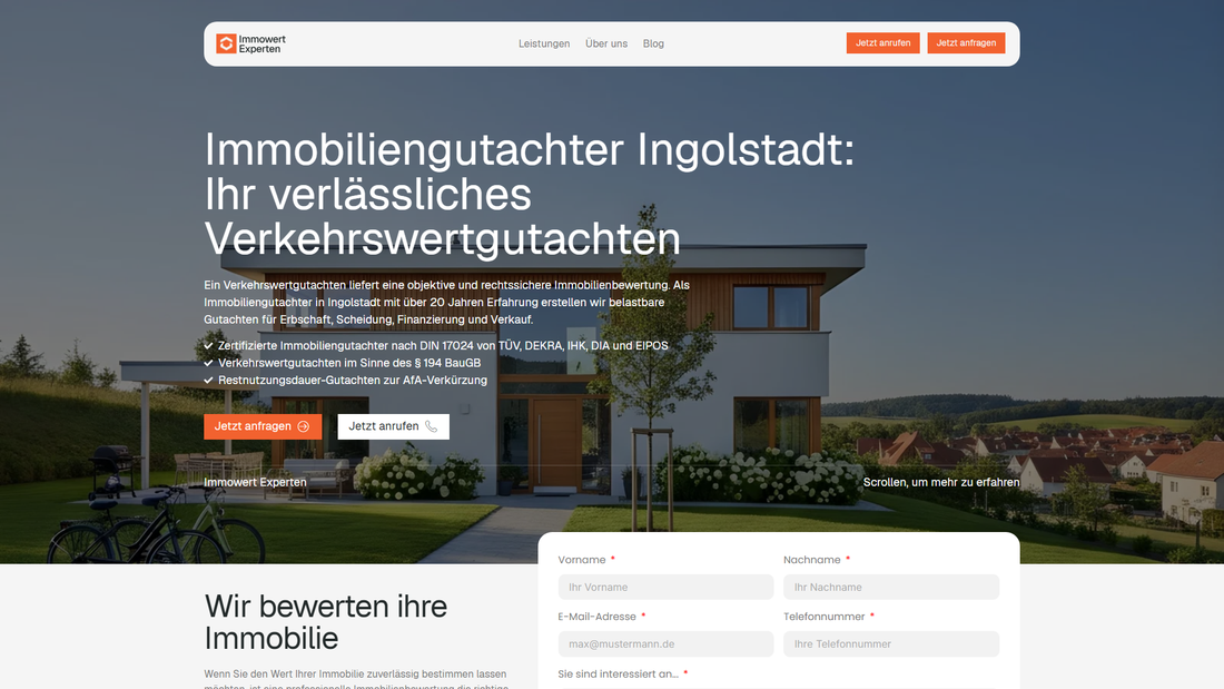 immowert Experten Immobiliengutachter Ingolstadt