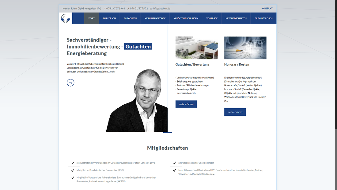 Helmut Scherr Immobiliengutachter Freiburg