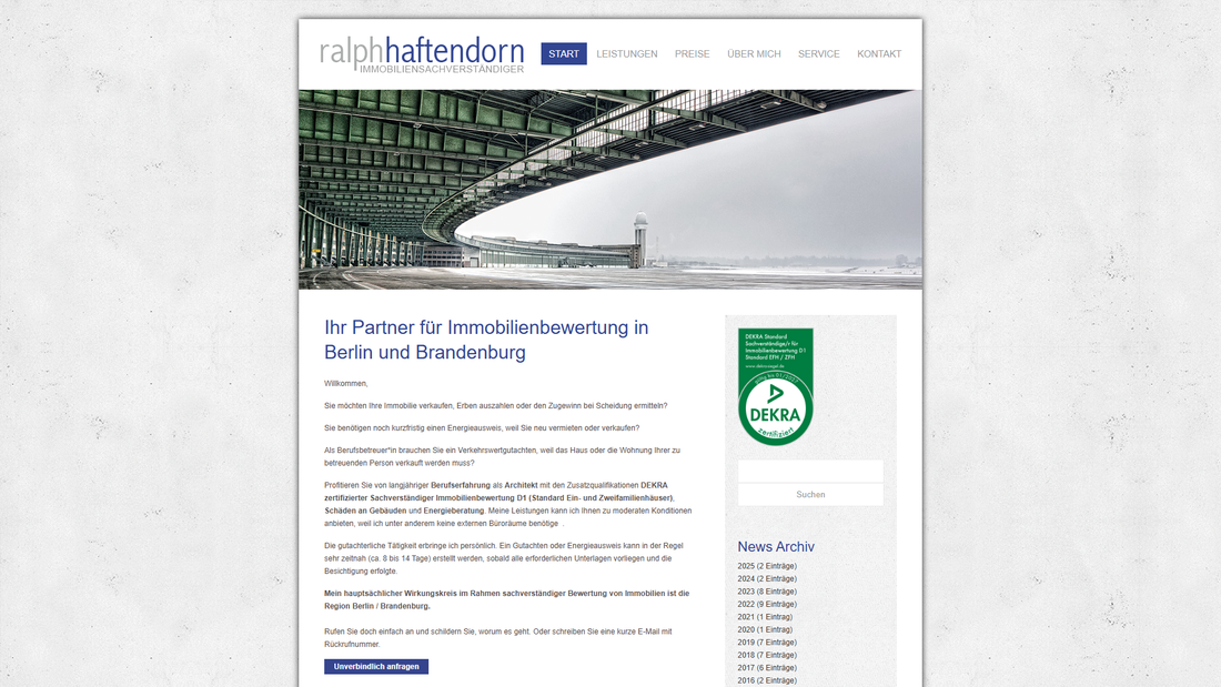 Ralph Haftendorn Immobilienbewertung Potsdam